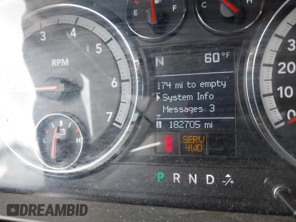 ✅ 2009 Dodge 1500 SLT • VIN: 1D3HV18T29S708378 • Lot: 41721700. Wystawiony na IAAI z przebiegiem 182 705 mil. Bezpłatny archiwum sprzedaży aukcyjnych z USA i szczegółowy raport historii pojazdu na DreamBid. Zdjęcie 15.