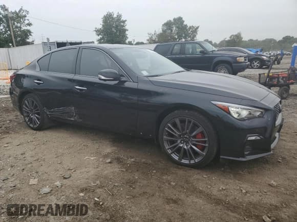 ✅ 2023 Infiniti Q50 Red Sport 400 • VIN: JN1FV7DR2PM590298 • Lot: 84427895. Wystawiony na Copart z przebiegiem 11 153 mil. Bezpłatny archiwum sprzedaży aukcyjnych z USA i szczegółowy raport historii pojazdu na DreamBid. Zdjęcie 4.