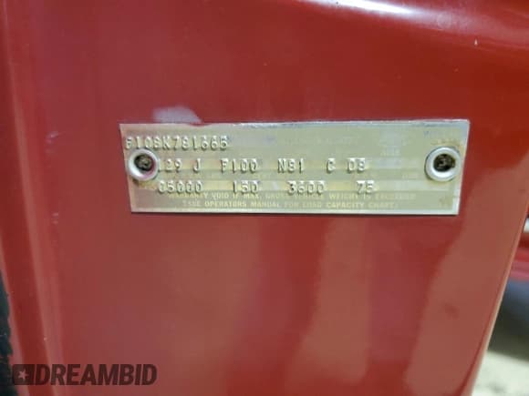 ✅ 1966 Ford F-150 • VIN: F10BK781665 • Лот: 57074905. Опубликован ранее на Copart с пробегом 28 513 миль. Бесплатный доступ к архиву аукционных продаж из США и подробный отчёт об истории автомобиля на DreamBid. Изображение 12.