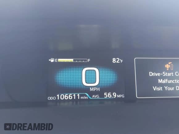 2021 Toyota Prius L Eco with VIN JTDKAMFU4M3134943, listed as a IAAI auction lot 43175713 with 106,611 mi miles and . Bid and sale history available at DreamBid. Image 7.