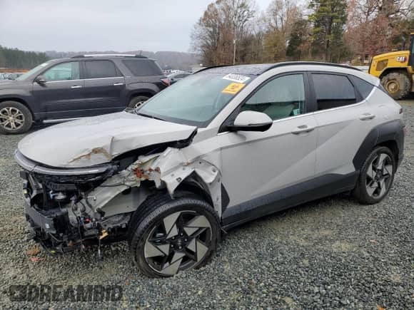 2024 Hyundai Kona Limited with VIN KM8HE3A33RU160132, listed as a Copart auction lot 84036524 with 1,188 mi miles and Salvage title. Bid and sale history available at DreamBid. Image 1.