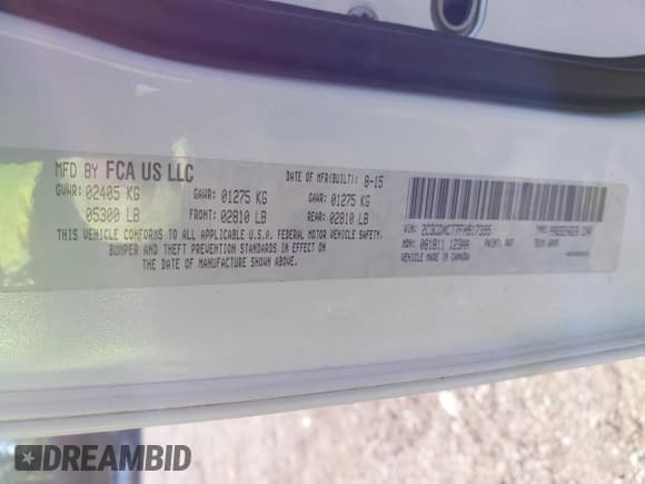 ✅ 2015 Dodge Charger RT • VIN: 2C3CDXCT7FH917395 • Lot: 43669530. Listed on IAAI with 213,470 mi. Free auction sales archive from the USA and detailed vehicle history report at DreamBid. Image 9.