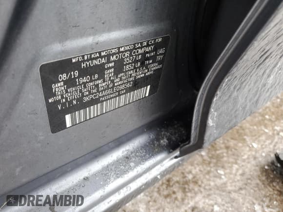 ✅ 2020 Hyundai Accent SE • VIN: 3KPC24A66LE098562 • Лот: 44107035. Опубликован ранее на Copart с пробегом 114 192 миль. Бесплатный доступ к архиву аукционных продаж из США и подробный отчёт об истории автомобиля на DreamBid. Изображение 14.