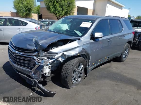 ✅ 2021 Chevrolet Traverse RS • VIN: 1GNERJKW4MJ111239 • Lot: 43378829. Listed on IAAI with 69,157 mi. Free auction sales archive from the USA and detailed vehicle history report at DreamBid. Image 2.