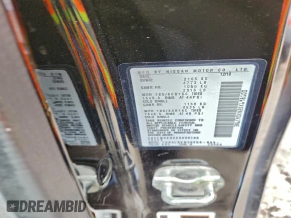 ✅ 2019 Nissan NV200 SV • VIN: 3N6CM0KN2KK698100 • Lot: 92627835. Listed on Copart with Not provided. Free auction sales archive from the USA and detailed vehicle history report at DreamBid. Image 13.