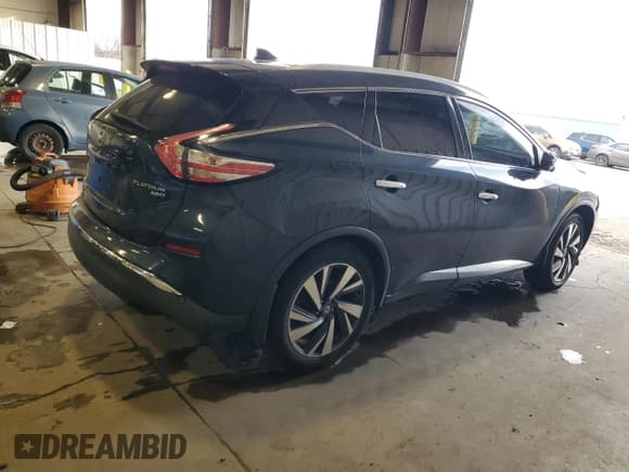 ✅ 2016 Nissan Murano Platinum • VIN: 5N1AZ2MH2GN145880 • Lot: 92837485. Wystawiony na Copart z przebiegiem 92 498 mil. Bezpłatny archiwum sprzedaży aukcyjnych z USA i szczegółowy raport historii pojazdu na DreamBid. Zdjęcie 3.