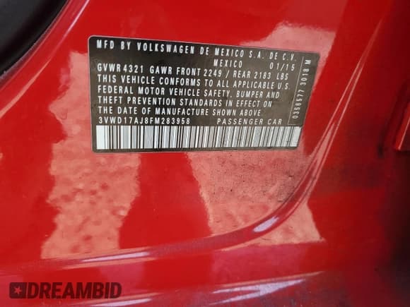 ✅ 2015 Volkswagen Jetta SE • VIN: 3VWD17AJ8FM283958 • Lot: 69892335. Wystawiony na Copart z przebiegiem 182 654 mil. Bezpłatny archiwum sprzedaży aukcyjnych z USA i szczegółowy raport historii pojazdu na DreamBid. Zdjęcie 13.