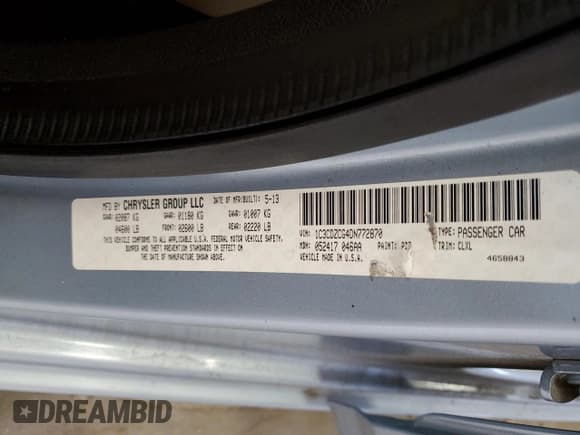 ✅ 2013 Dodge Avenger SXT • VIN: 1C3CDZCG4DN772870 • Lot: 70629174. Wystawiony na Copart z przebiegiem 171 267 mil. Bezpłatny archiwum sprzedaży aukcyjnych z USA i szczegółowy raport historii pojazdu na DreamBid. Zdjęcie 12.