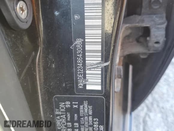 ✅ 2008 Kia Rio LX • VIN: KNADE123486430863 • Лот: 86553935. Опубликован ранее на Copart с пробегом 92 715 миль. Бесплатный доступ к архиву аукционных продаж из США и подробный отчёт об истории автомобиля на DreamBid. Изображение 12.