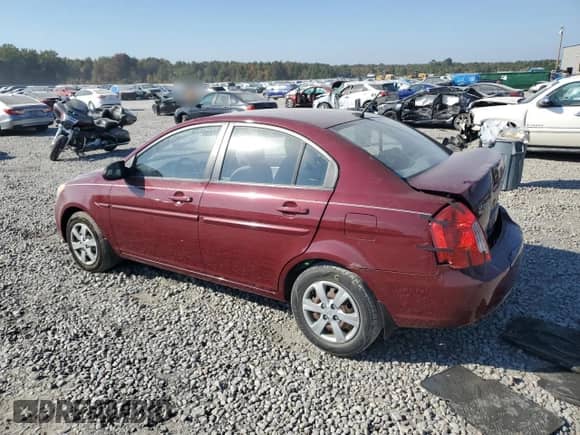 2008 Hyundai Accent GLS with VIN KMHCN46C58U267688, listed as a Copart auction lot 76886244 with 67,348 mi miles and Salvage title. Bid and sale history available at DreamBid. Image 2.