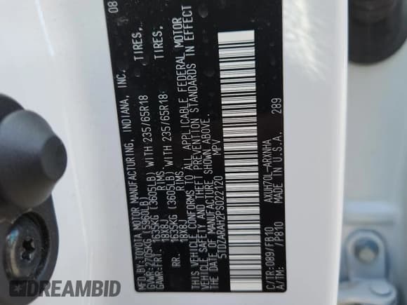 ✅ 2023 Toyota Highlander Hybrid LE • VIN: 5TDZARAH2PS022120 • Lot: 84064675. Wystawiony na Copart z przebiegiem 21 423 mil. Bezpłatny archiwum sprzedaży aukcyjnych z USA i szczegółowy raport historii pojazdu na DreamBid. Zdjęcie 13.