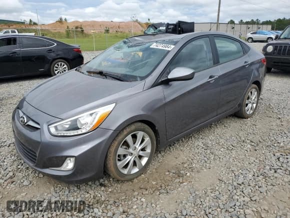 ✅ 2014 Hyundai Accent GLS • VIN: KMHCU4AE4EU739208 • Лот: 74274984. Опубликован ранее на Copart с пробегом 79 161 миль. Бесплатный доступ к архиву аукционных продаж из США и подробный отчёт об истории автомобиля на DreamBid. Изображение 1.