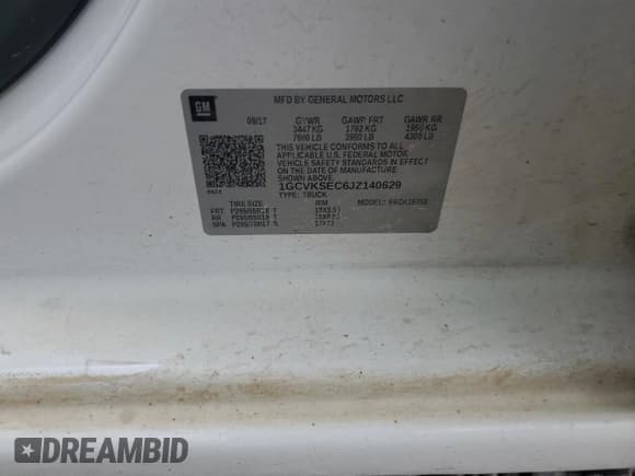 ✅ 2018 Chevrolet Silverado 1500 LTZ • VIN: 1GCVKSEC6JZ140629 • Lot: 69186615. Wystawiony na Copart z przebiegiem 173 010 mil. Bezpłatny archiwum sprzedaży aukcyjnych z USA i szczegółowy raport historii pojazdu na DreamBid. Zdjęcie 12.