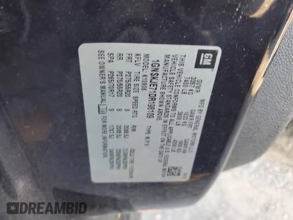 2013 Chevrolet Suburban LT с VIN 1GNSKJE71DR198109, выставлен на аукционе Copart как лот 91373315 с пробегом 211 243 миль миль и Чистый • Clean title. История ставок и продаж доступна на DreamBid. Изображение 13.