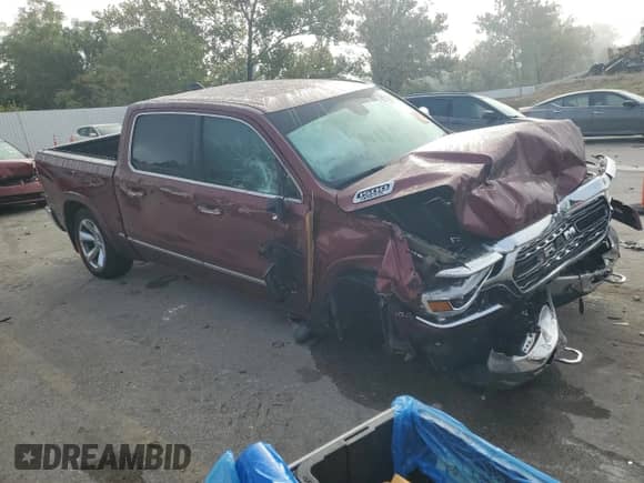 2020 Ram 1500 Limited with VIN 1C6SRFHT9LN132897, listed as a Copart auction lot 85708875 with 68,237 mi miles and Salvage title. Bid and sale history available at DreamBid. Image 4.