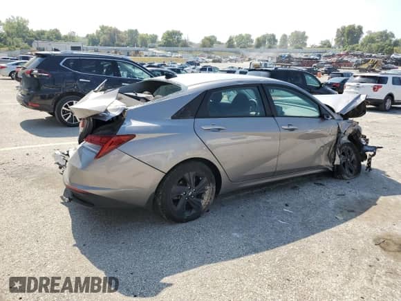 2022 Hyundai Elantra Blue с VIN KMHLM4AJ0NU023709, выставлен на аукционе Copart как лот 80436655 с пробегом Не указан миль и Списание • Salvage title. История ставок и продаж доступна на DreamBid. Изображение 3.