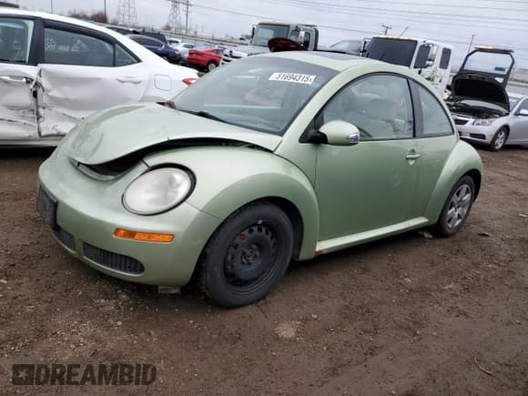 ✅ 2007 Volkswagen Beetle • VIN: 3VWRW31C17M521507 • Lot: 51694315. Listed on Copart with 109,426 mi. Free auction sales archive from the USA and detailed vehicle history report at DreamBid. Image 1.