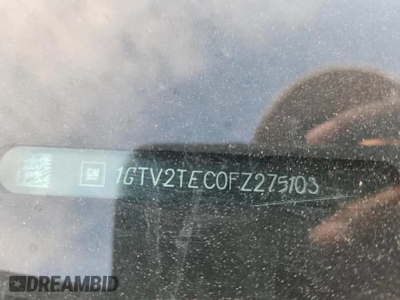 ✅ 2015 GMC Sierra 1500 • VIN: 1GTV2TEC0FZ275103 • Lot: 65980515. Listed on Copart with 228,543 mi. Free auction sales archive from the USA and detailed vehicle history report at DreamBid. Image 12.