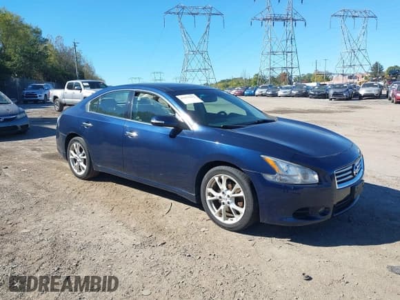 ✅ 2013 Nissan Maxima SV • VIN: 1N4AA5AP4DC846717 • Lot: 43475422. Listed on IAAI with 101,618 mi. Free auction sales archive from the USA and detailed vehicle history report at DreamBid. Image 1.