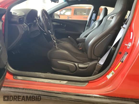 2021 Hyundai Veloster with VIN KMHT36AH5MU008813, listed as a Copart auction lot 59127424 with 36,909 mi miles and Salvage title. Bid and sale history available at DreamBid. Image 7.