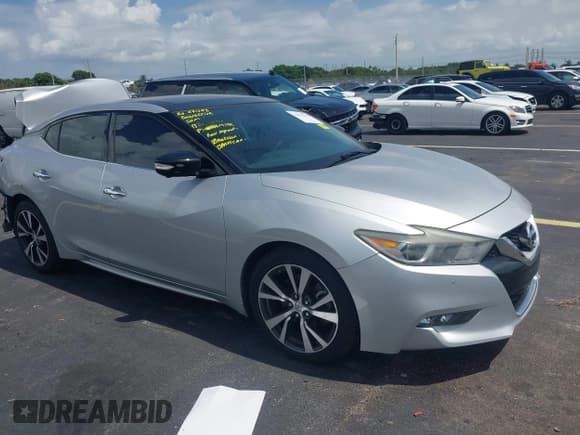 ✅ 2017 Nissan Maxima S • VIN: 1N4AA6AP2HC414901 • Lot: 42922523. Listed on IAAI with 99,810 mi. Free auction sales archive from the USA and detailed vehicle history report at DreamBid. Image 1.