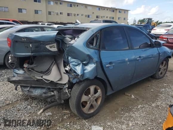 2007 Hyundai Elantra GLS z VIN KMHDU46D07U087713, wystawiony jako Copart lot #71638954 z przebiegiem 197 128 mil mil oraz Szkoda całkowita • Salvage title. Historia ofert i sprzedaży dostępna na DreamBid. Obrazek 3.