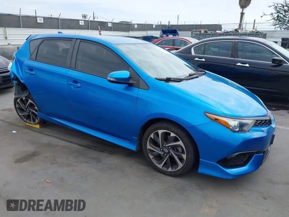✅ 2016 Scion iM • VIN: JTNKARJE4GJ511070 • Lot: 43295146. Listed on IAAI with 71,603 mi. Free auction sales archive from the USA and detailed vehicle history report at DreamBid. Image 1.