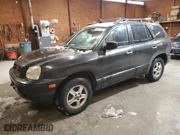 2004 Hyundai Santa Fe GLS z VIN KM8SC73E74U597688, wystawiony jako Copart lot #44570985 z przebiegiem 213 584 mil mil oraz Szkoda całkowita • Salvage title. Historia ofert i sprzedaży dostępna na DreamBid. Obrazek 1.