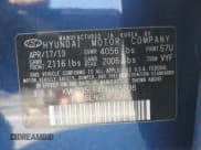 ✅ 2013 Hyundai Elantra • VIN: KMHD35LE4DU105308 • Lot: 43498496. Listed on IAAI with Not provided. Free auction sales archive from the USA and detailed vehicle history report at DreamBid. Image 9.