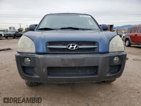 2007 Hyundai Tucson SE with VIN KM8JN72D47U526922, listed as a Copart auction lot 58834145 with 191,302 mi miles and Salvage title. Bid and sale history available at DreamBid. Image 5.