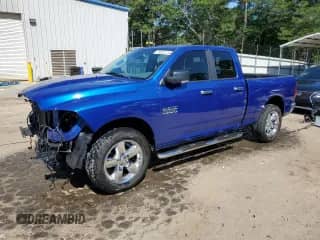 2018 Ram 1500 SLT with VIN 1C6RR7GG7JS247280, listed as a Copart auction lot 56321714 with 92,296 mi miles and Salvage title. Bid and sale history available at DreamBid. Image 1.