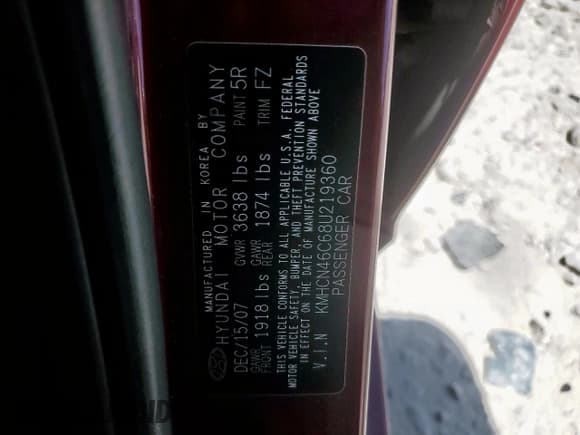 ✅ 2008 Hyundai Accent GLS • VIN: KMHCN46C68U219360 • Лот: 65839475. Опубликован ранее на Copart с пробегом 115 420 миль. Бесплатный доступ к архиву аукционных продаж из США и подробный отчёт об истории автомобиля на DreamBid. Изображение 12.