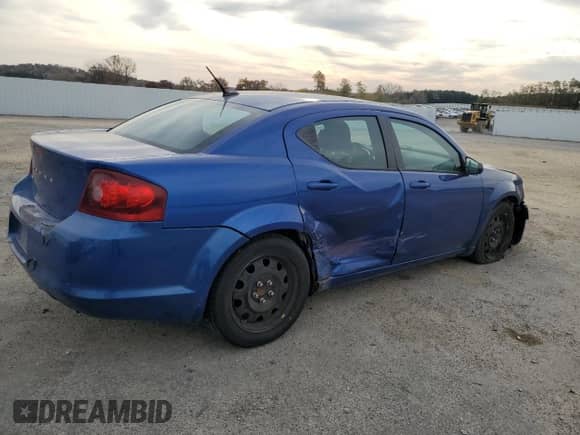 2013 Dodge Avenger SE с VIN 1C3CDZAB2DN729636, выставлен на аукционе Copart как лот 76268274 с пробегом 125 054 миль миль и На запчасти • Non repairable. История ставок и продаж доступна на DreamBid. Изображение 3.