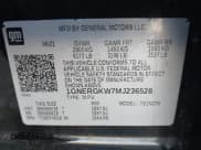 ✅ 2021 Chevrolet Traverse LT Cloth • VIN: 1GNERGKW7MJ236528 • Lot: 43406533. Wystawiony na IAAI z przebiegiem 59 484 mil. Bezpłatny archiwum sprzedaży aukcyjnych z USA i szczegółowy raport historii pojazdu na DreamBid. Zdjęcie 9.