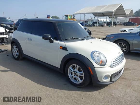 2012 MINI Hardtop with VIN WMWSU3C51CT257108, listed as a IAAI auction lot 43577965 with 127,914 mi miles and . Bid and sale history available at DreamBid. Image 1.