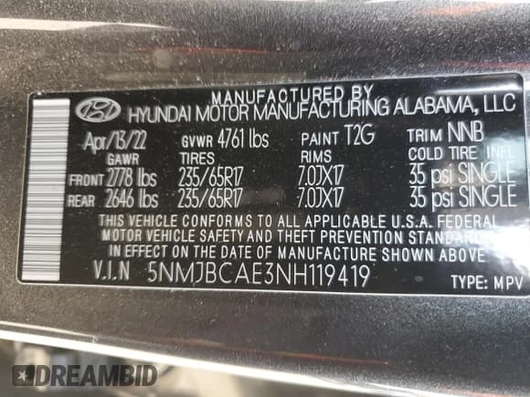 ✅ 2022 Hyundai Tucson SEL • VIN: 5NMJBCAE3NH119419 • Lot: 74312944. Wystawiony na Copart z przebiegiem 6 055 mil. Bezpłatny archiwum sprzedaży aukcyjnych z USA i szczegółowy raport historii pojazdu na DreamBid. Zdjęcie 13.