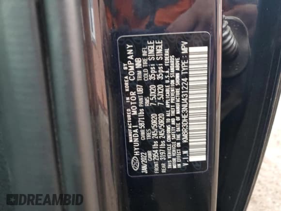 ✅ 2022 Hyundai Palisade SEL • VIN: KM8R3DHE3NU431224 • Лот: 84692384. Опубликован ранее на Copart с пробегом 19 602 миль. Бесплатный доступ к архиву аукционных продаж из США и подробный отчёт об истории автомобиля на DreamBid. Изображение 15.