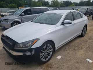 2015 Hyundai Genesis 3.8L z VIN KMHGN4JE4FU074665, wystawiony jako Copart lot #57383014 z przebiegiem 120 469 mil mil oraz Szkoda całkowita • Salvage title. Historia ofert i sprzedaży dostępna na DreamBid. Obrazek 1.