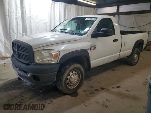 ✅ 2008 Dodge 2500 ST • VIN: 3D7KS26D38G244747 • Lot: 52022295. Listed on Copart with 181,034 mi. Free auction sales archive from the USA and detailed vehicle history report at DreamBid. Image 1.