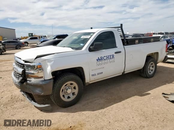 ✅ 2018 Chevrolet Silverado 1500 Work Truck • VIN: 1GCNCNEC3JZ203717 • Lot: 84374055. Wystawiony na Copart z przebiegiem 144 924 mil. Bezpłatny archiwum sprzedaży aukcyjnych z USA i szczegółowy raport historii pojazdu na DreamBid. Zdjęcie 1.