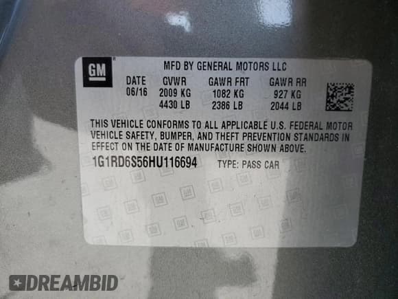 ✅ 2017 Chevrolet Volt Premier • VIN: 1G1RD6S56HU116694 • Lot: 52143455. Wystawiony na Copart z przebiegiem 77 115 mil. Bezpłatny archiwum sprzedaży aukcyjnych z USA i szczegółowy raport historii pojazdu na DreamBid. Zdjęcie 14.