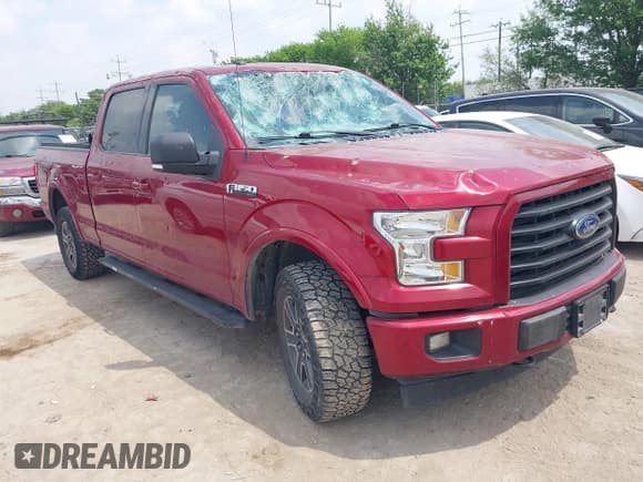 ✅ 2017 Ford F-150 XL • VIN: 1FTFW1EF9HKC90962 • Lot: 41955697. Listed on IAAI with 129,896 mi. Free auction sales archive from the USA and detailed vehicle history report at DreamBid. Image 1.
