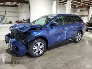 2020 Nissan Pathfinder S with VIN 5N1DR2AM2LC615779, listed as a Copart auction lot 86240775 with 53,296 mi miles and Salvage title. Bid and sale history available at DreamBid. Image 1.