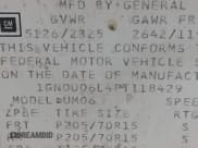 ✅ 1993 Chevrolet Lumina Van • VIN: 1GNDU06L4PT118429 • Лот: 42907129. Опубликован ранее на IAAI с пробегом 165 193 миль. Бесплатный доступ к архиву аукционных продаж из США и подробный отчёт об истории автомобиля на DreamBid. Изображение 9.