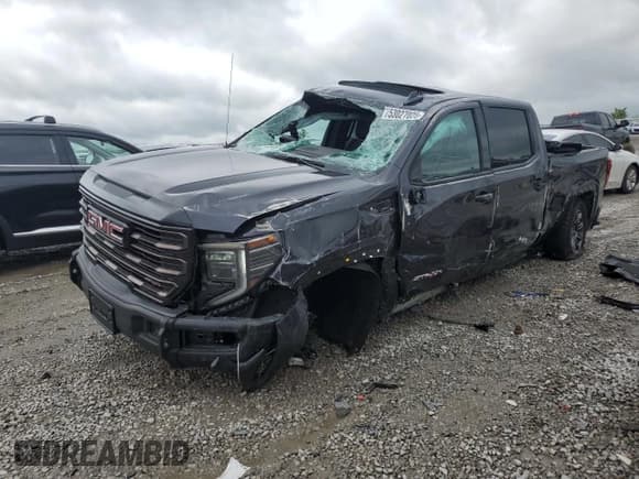 ✅ 2024 GMC Sierra 1500 AT4X • VIN: 3GTUUFEL6RG172246 • Лот: 53027025. Опубликован ранее на Copart с пробегом 19 735 миль. Бесплатный доступ к архиву аукционных продаж из США и подробный отчёт об истории автомобиля на DreamBid. Изображение 1.