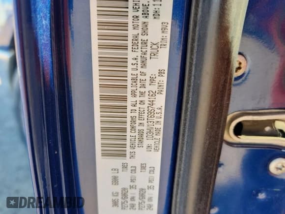 ✅ 2009 Dodge 1500 SLT • VIN: 1D3HV13T69S744162 • Lot: 82631645. Listed on Copart with 272,538 mi. Free auction sales archive from the USA and detailed vehicle history report at DreamBid. Image 12.