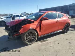 2019 Hyundai Veloster Turbo R-Spec z VIN KMHTH6AB9KU015340, wystawiony jako Copart lot #44573655 z przebiegiem 73 076 mil mil oraz Szkoda całkowita • Salvage title. Historia ofert i sprzedaży dostępna na DreamBid. Obrazek 1.