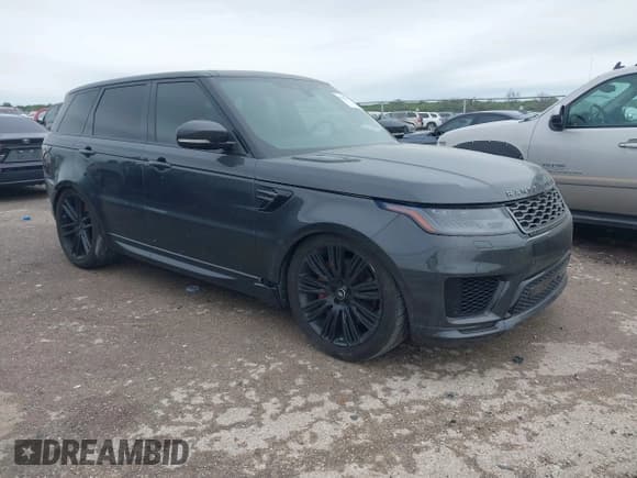 ✅ 2018 Land Rover Range Rover Sport • VIN: SALWR2RE3JA182033 • Lot: 41888457. Listed on IAAI with 103,941 mi. Free auction sales archive from the USA and detailed vehicle history report at DreamBid. Image 1.