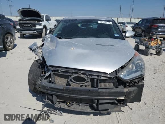 ✅ 2015 Hyundai Veloster Turbo • VIN: KMHTC6AE4FU237170 • Lot: 76179214. Listed on Copart with Not provided. Free auction sales archive from the USA and detailed vehicle history report at DreamBid. Image 5.