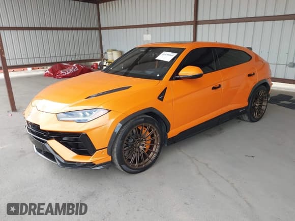 ✅ 2023 Lamborghini Urus Performante • VIN: ZPBUC3ZL6PLA25073 • Lot: 41450564. Listed on IAAI with 13,945 mi. Free auction sales archive from the USA and detailed vehicle history report at DreamBid. Image 2.
